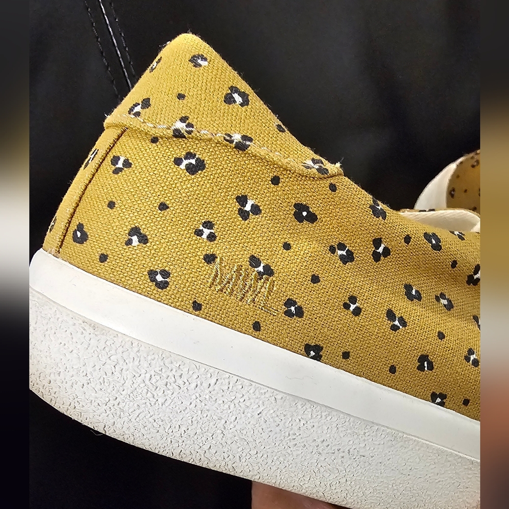 Madewell Sidewalk Low Top Sneakers Mini Leopard Print Women Size 8 EUC - Picture 3 of 15